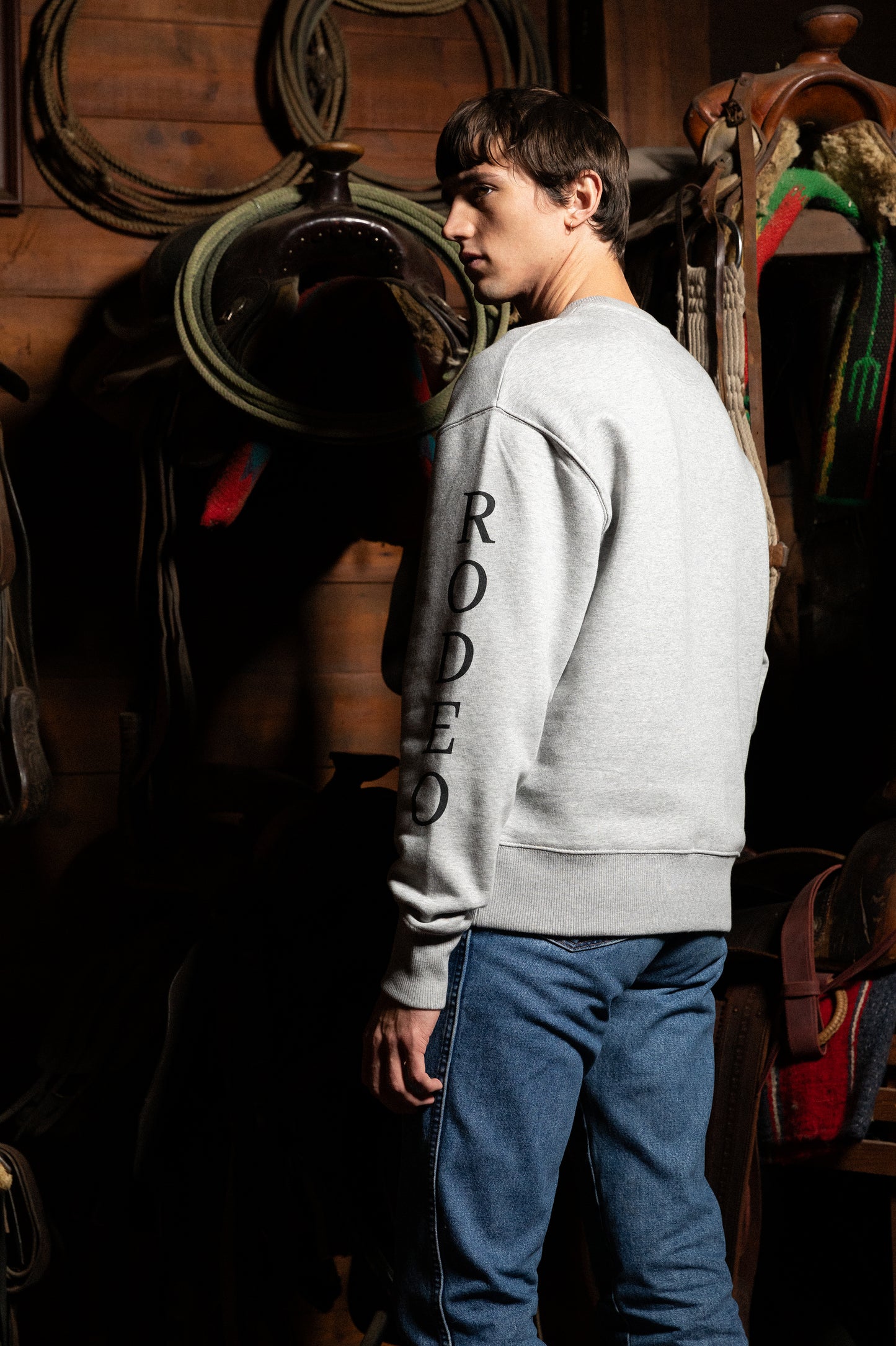 Bull badge sweatshirt